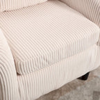 Modern 24.8  Upholstered Barrel Chair with Wood Legs and Pillows for Living Room