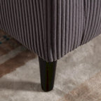 Modern 24.8  Upholstered Barrel Chair with Wood Legs and Pillows for Living Room