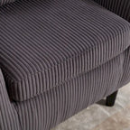 Modern 24.8  Upholstered Barrel Chair with Wood Legs and Pillows for Living Room