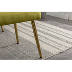 Olive Green 32.28  Tufted Accent Chair with Ottoman
