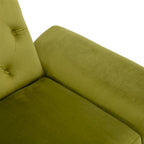 Olive Green 32.28  Tufted Accent Chair with Ottoman