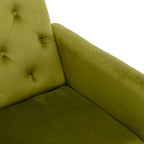 Olive Green 32.28  Tufted Accent Chair with Ottoman