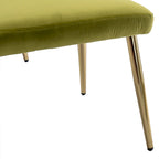 Olive Green 32.28  Tufted Accent Chair with Ottoman