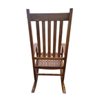 Brown 26.38  High Back Rocking Chair with Wood Frame