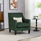 Emerald 26.77  Upholstered Arm Chair with Scooped Arms