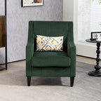 Emerald 26.77  Upholstered Arm Chair with Scooped Arms