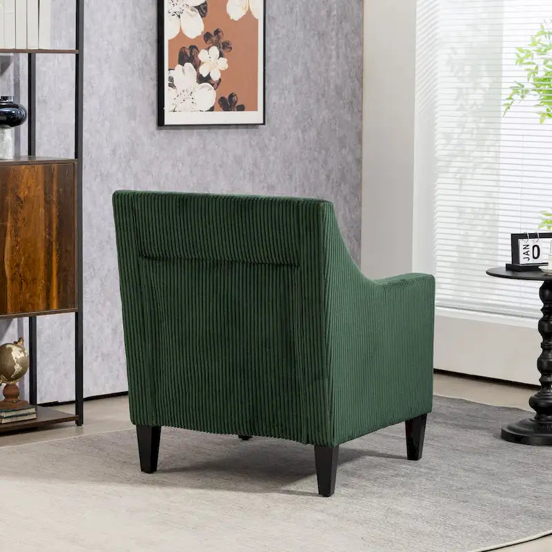 Emerald 26.77  Upholstered Arm Chair with Scooped Arms