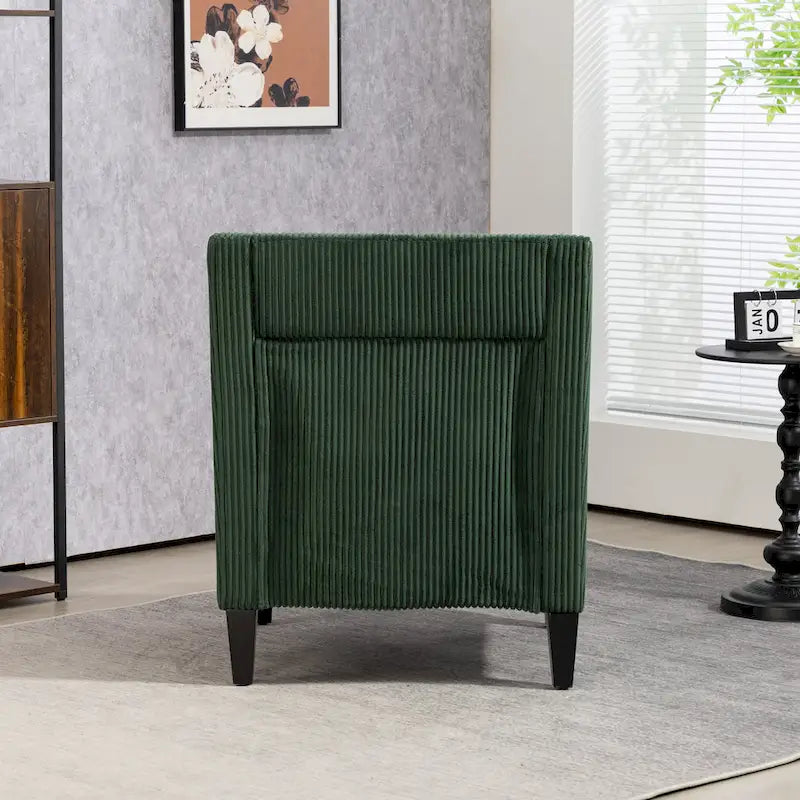 Emerald 26.77  Upholstered Arm Chair with Scooped Arms