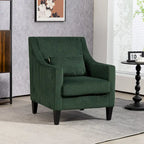 Emerald 26.77  Upholstered Arm Chair with Scooped Arms