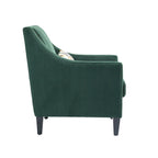 Emerald 26.77  Upholstered Arm Chair with Scooped Arms