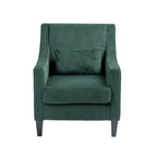 Emerald 26.77  Upholstered Arm Chair with Scooped Arms