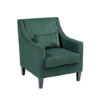 Emerald 26.77  Upholstered Arm Chair with Scooped Arms