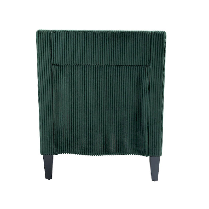 Emerald 26.77  Upholstered Arm Chair with Scooped Arms
