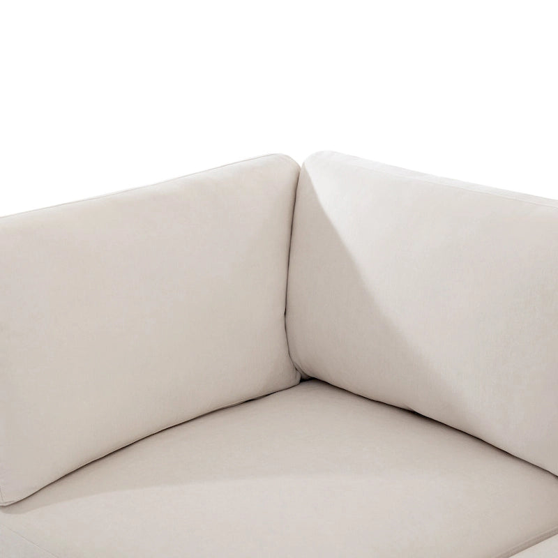 100.4  Spacious U-Shape 6 Seater Sectional Sofa with Removable Ottomans and Pillow, Flexible Configuration