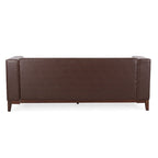 Modern 80.75  Button Tufted 3-seater Sofa with Wood Legs for Living Room