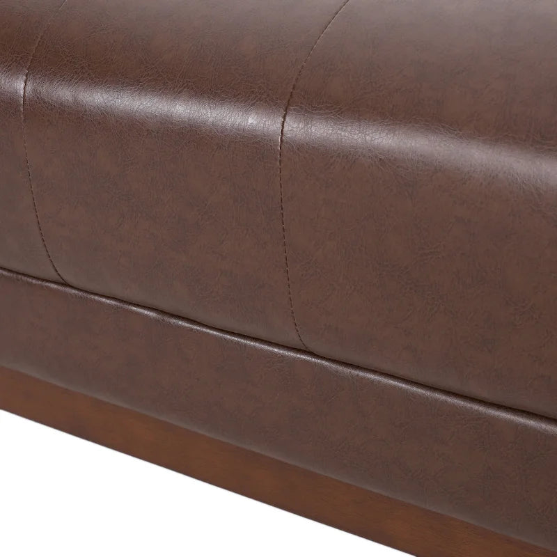 Modern 80.75  Button Tufted 3-seater Sofa with Wood Legs for Living Room