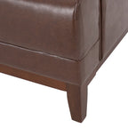 Modern 80.75  Button Tufted 3-seater Sofa with Wood Legs for Living Room