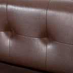 Modern 80.75  Button Tufted 3-seater Sofa with Wood Legs for Living Room