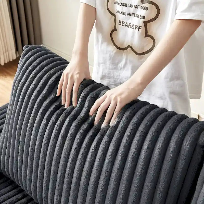 Dark Grey 71  Fabric Loveseat Sofa with Square Storage Armrest and USB port for Living Room