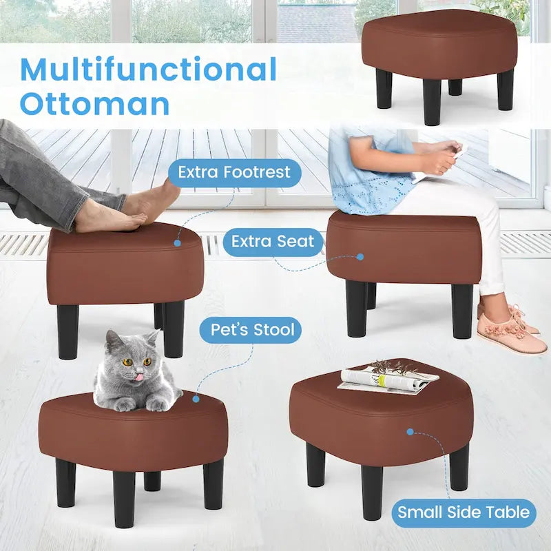 Modern Swivel Accent Chair with Ottoman for Living Room or Bedroom