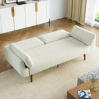 73.3  W Flared Arm Convertible Sleeper Sofa Modern Corduroy Loveseat