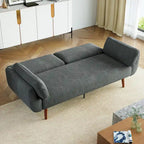 73.3  W Flared Arm Convertible Sleeper Sofa Modern Corduroy Loveseat