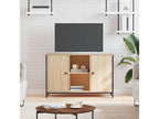 Natural Engineered Wood TV Stand, 100 x 35 x 65 cm