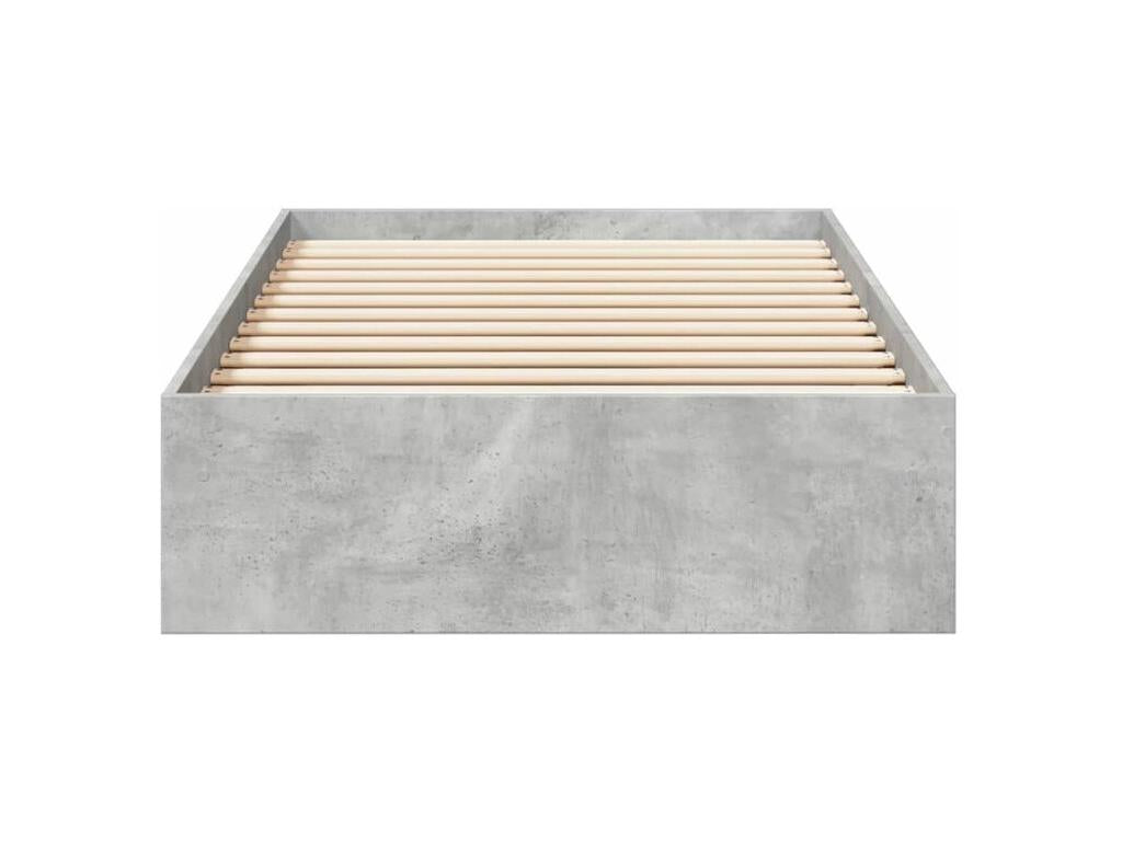 Gray Engineered Wood Bed Frame, 90 x 200 cm