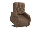 Brown Fabric Accent Chair - dlz1766585728913