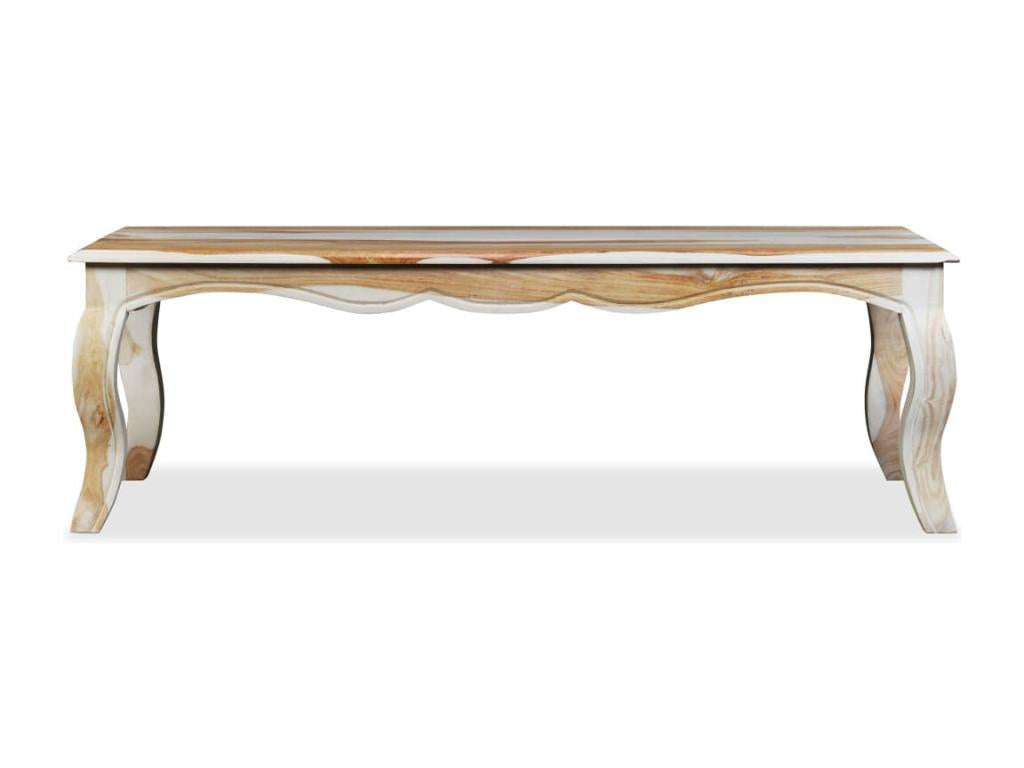 Brown Solid Wood Coffee Table, 110 x 60 x 35 cm