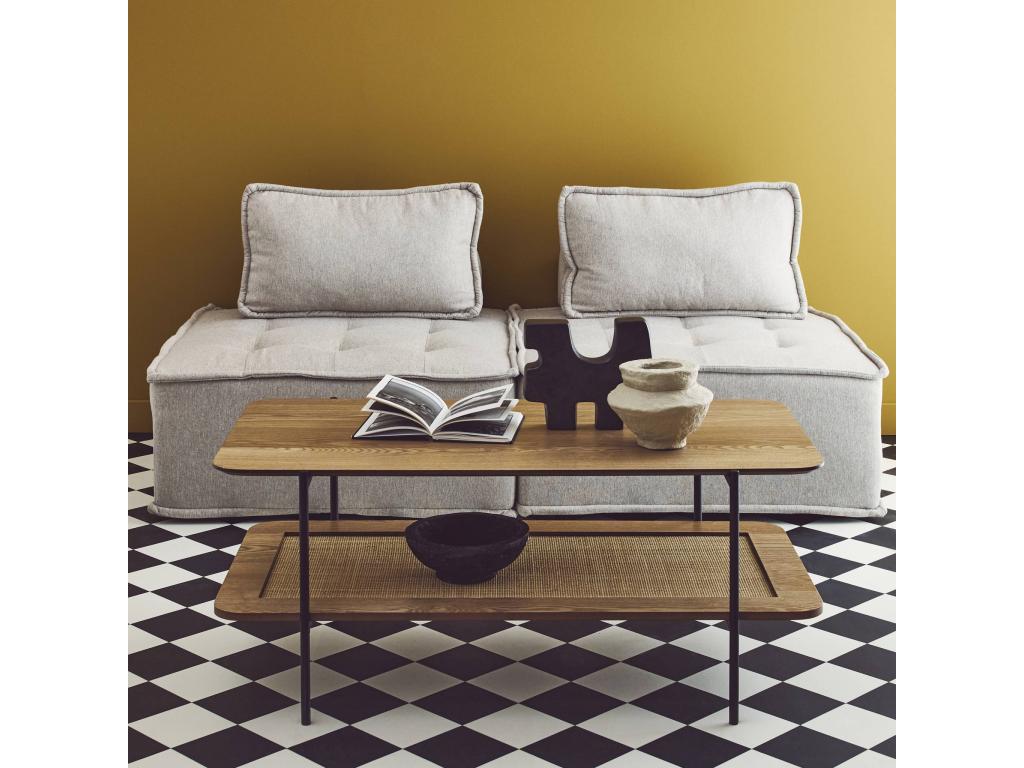 Natural Metal Coffee Table