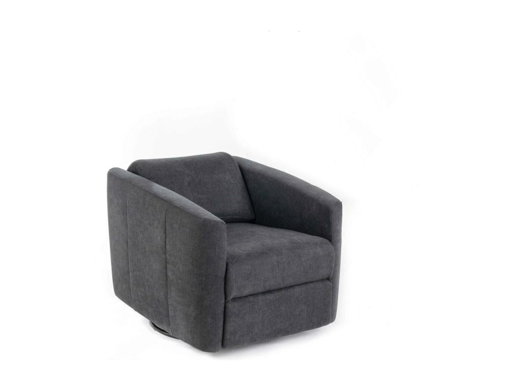 Anthracite Fabric Accent Chair