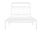 White Metal Bed Frame, 100 x 200 cm