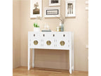 White Solid Wood Sideboard
