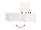 White Solid Wood Outdoor Furniture Set