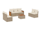 Beige Woven Resin Wicker Outdoor Furniture Set - dlz1766585794316
