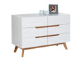White Solid Wood Dresser