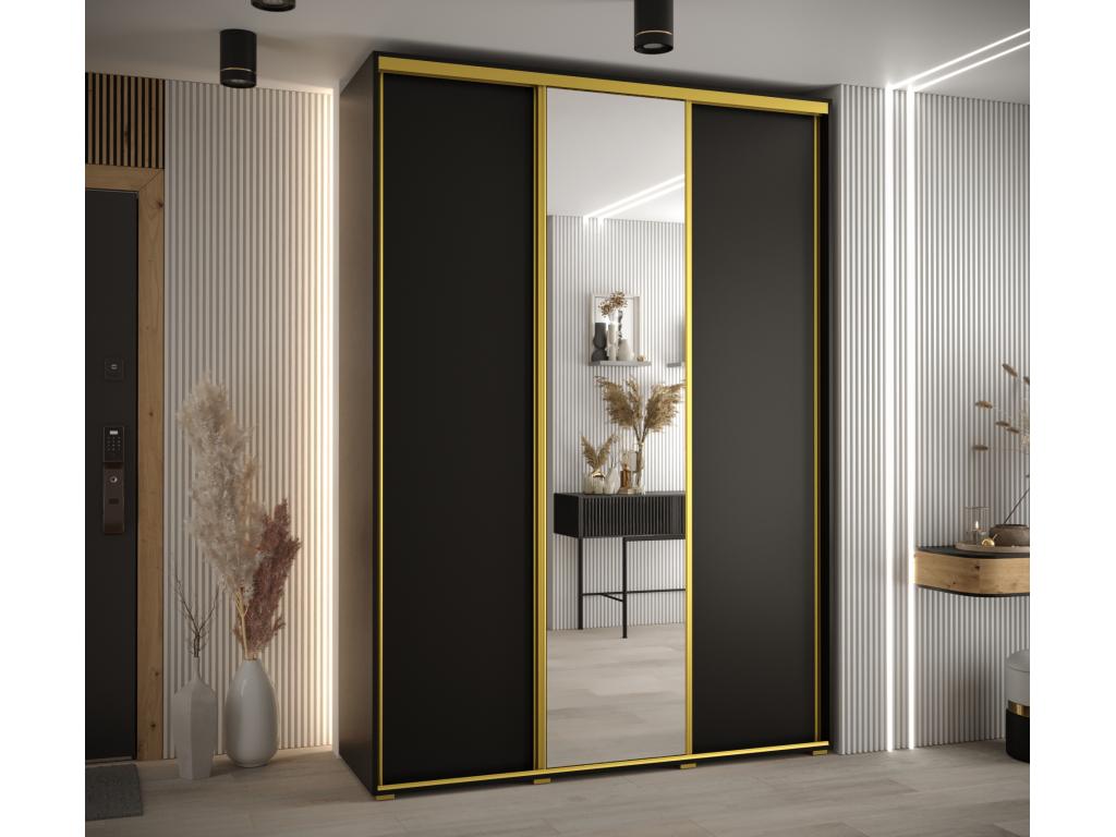Black Wardrobe, 180 x 60 x 235.2 cm