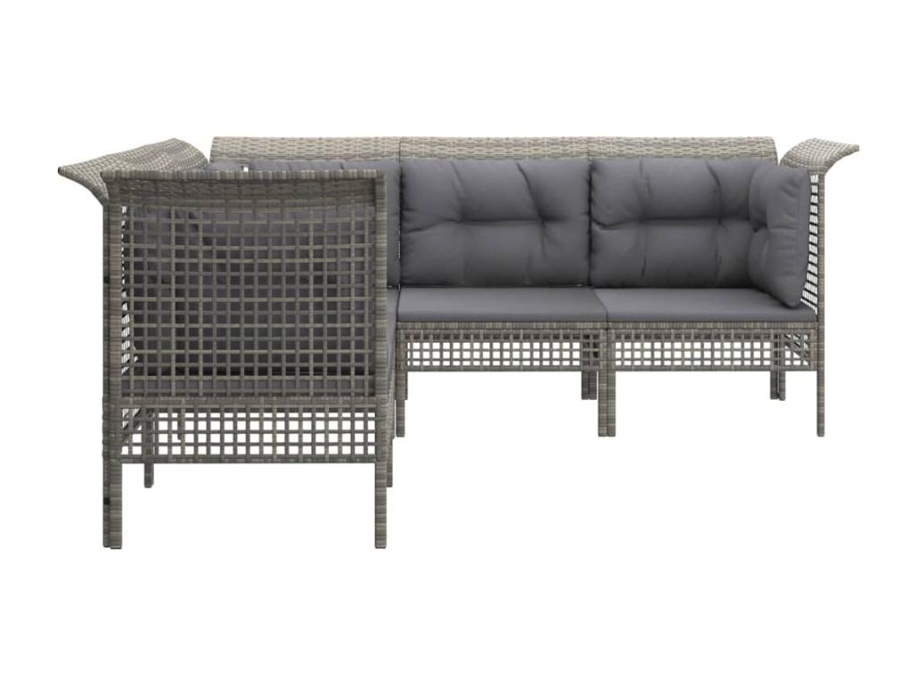 Gray Woven Resin Wicker Outdoor Furniture Set - dlz1766585500822