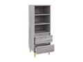 Gray Engineered Wood Sideboard, 40 x 36 x 110 cm
