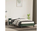 Green Velvet Bed Frame, 80 x 200 cm