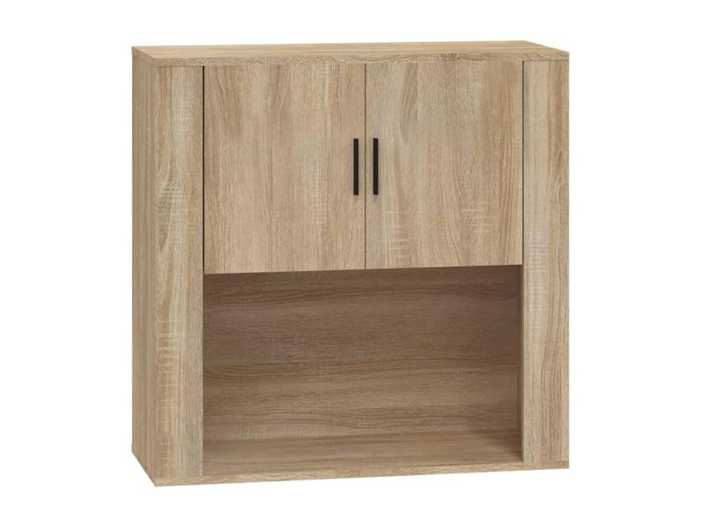 Beige Engineered Wood Wardrobe, 80 x 33 x 80 cm
