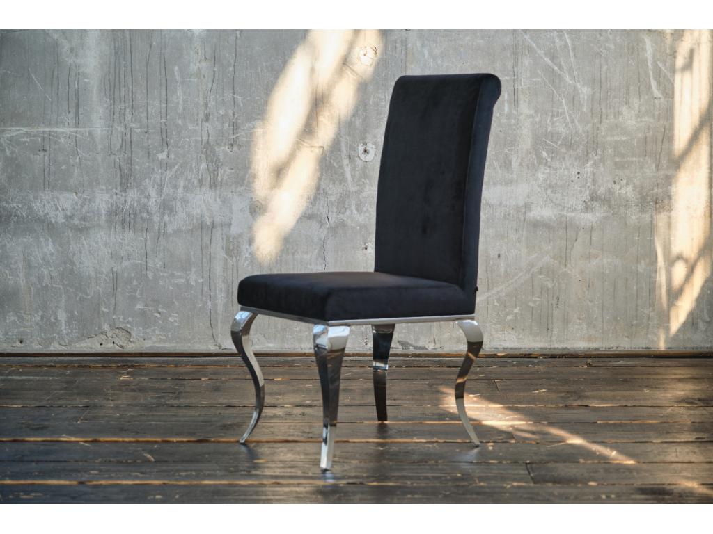 Black Velvet Chair