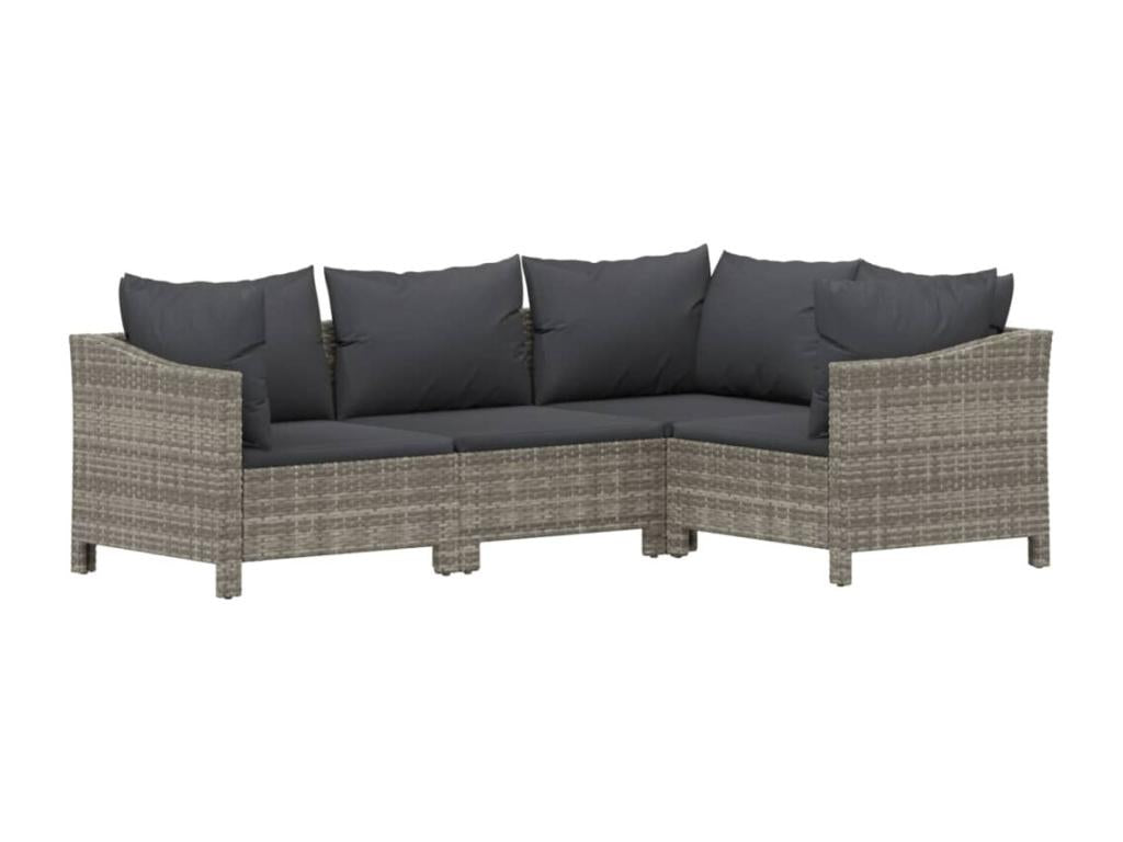 Gray Woven Resin Wicker Outdoor Furniture Set - dlz1766585587467
