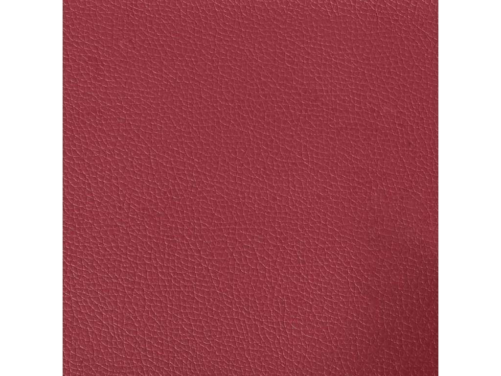 Red Faux Leather Accent Chair