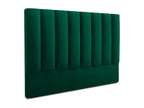 Green Velvet Bed, 140 x 8 x 120 cm