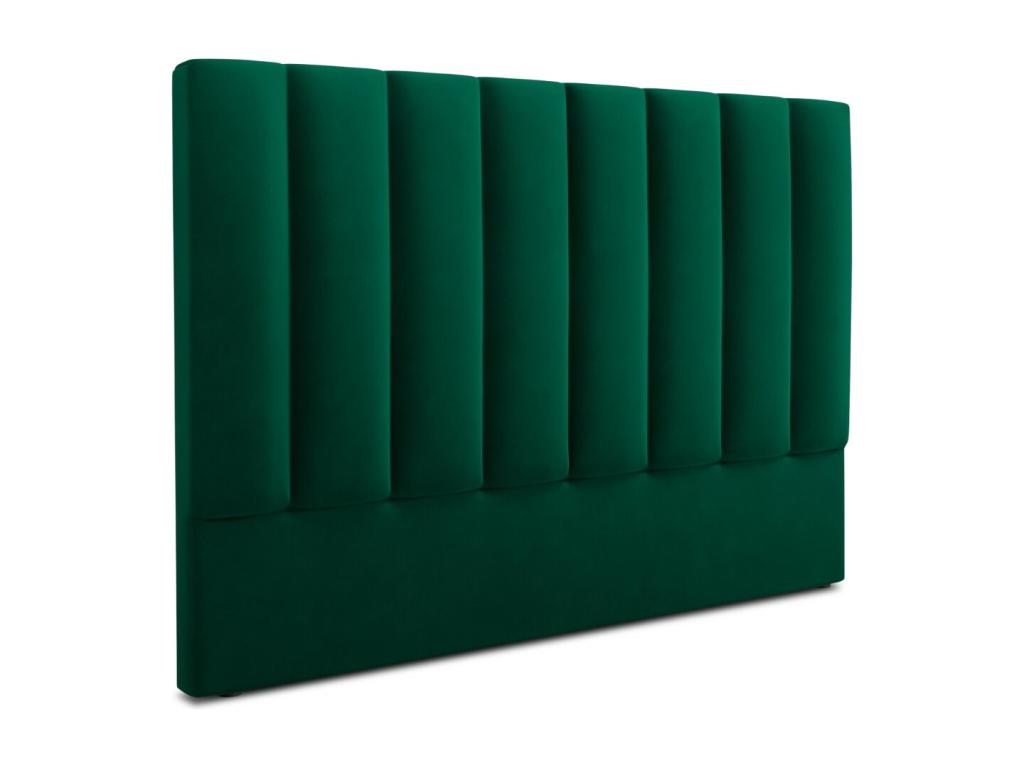 Green Velvet Bed, 140 x 8 x 120 cm