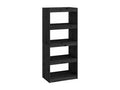 Black Pine Wood Bookcase, 60 x 30 x 135.5 cm