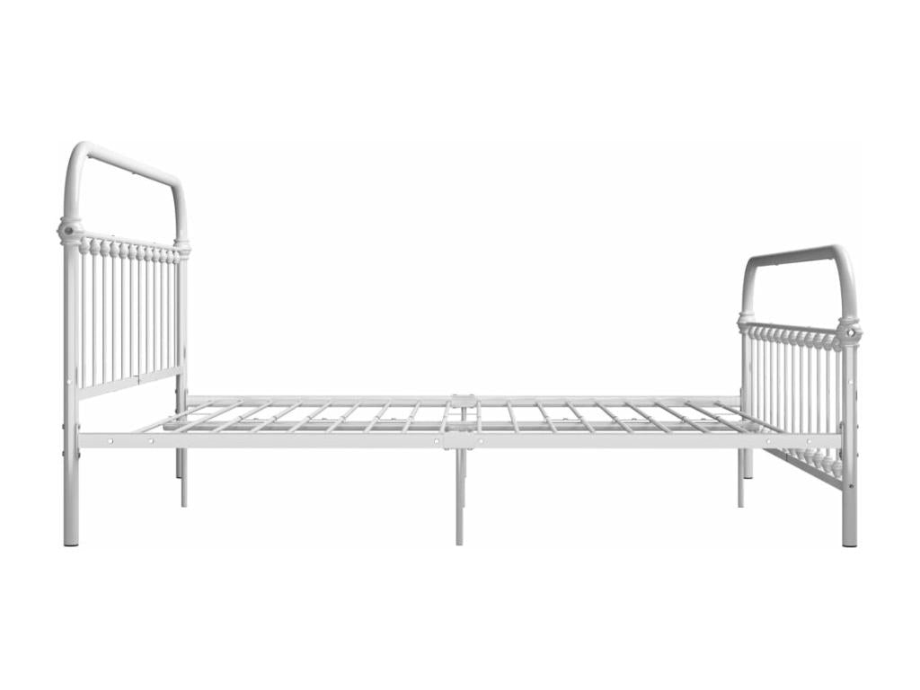 White Metal Bed Frame, 180 x 200 cm