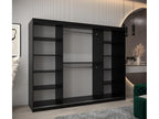 Black Wardrobe, 250 x 62 x 200 cm - dlz1766585661558